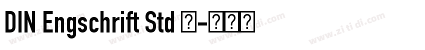 DIN Engschrift Std 常字体转换 DIN Engschrift Std 常字体转换